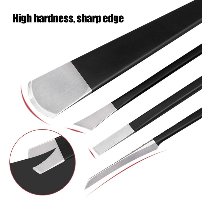 woobles مجموعة أدوات الباديكير 11 قطعة مجموعة مانيكير مجموعة مقصات الأظافر الاحترافية مجموعة العناية بالأظافر من الفولاذ المقاوم للصدأ مبرد القدم مزيل الجلد الميت للرجال والنساء هدية عيد الأم - Image 4